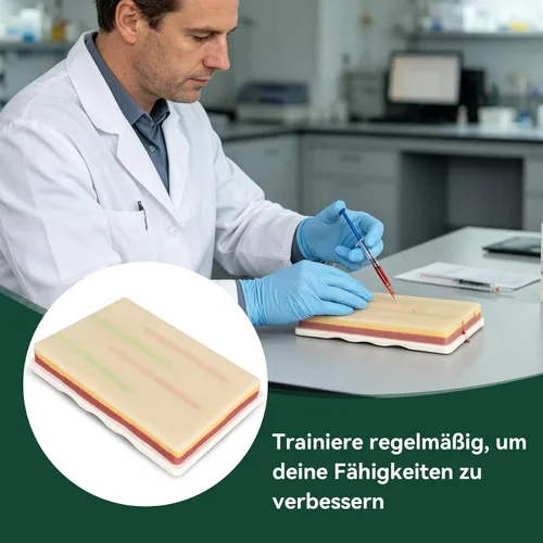 Vista 7 de Medarchitect Venipuncture IV - Modelo de almohadilla de entrenamiento de inyección con 4 venas incrustadas y 3 capas de piel para estudiantes