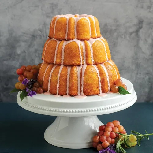 Vista 3 de Nordic Ware Bundt Moldeado, Juego de 3 Piezas Escalonado, Azul Crepúsculo