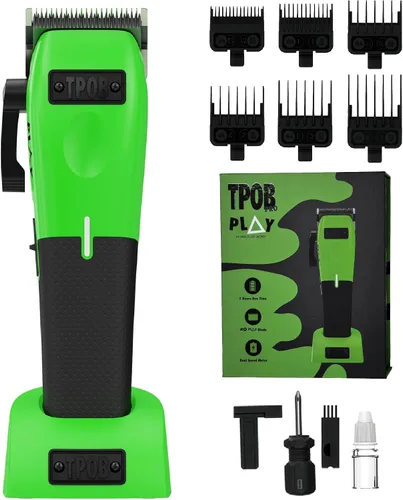 Vista 18 de TPOB Play Barber - Cortapelos para hombre 7500 RPM con empuñaduras de goma (negro, paquete de 4)