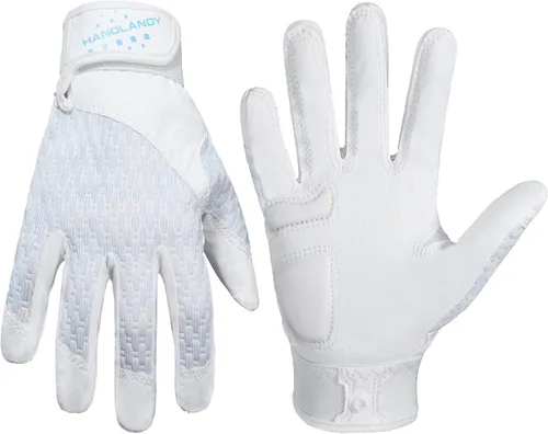 Vista 16 de HANDLANDY Guantes de bateo de béisbol para adultos y jóvenes, guantes de bateo de sóftbol con agarre transpirable para hombres, niños y niñas