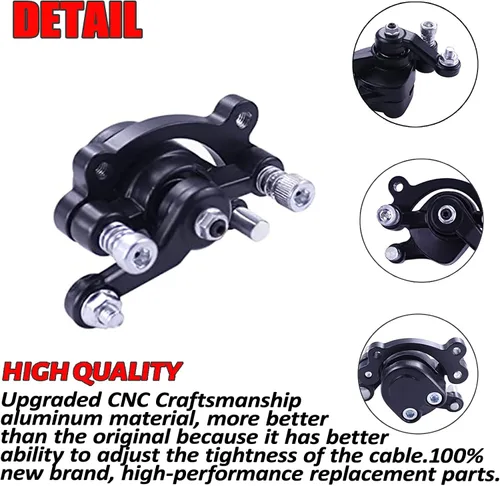 Vista 3 de Pinza de freno de disco delantero y almohadilla para MBX10 MBX11 80cc MM-B80 105cc MM-B105 CT100U CC100X Trail Mini Bike 47 49cc Mini ATV Gas Negro