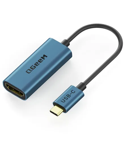 Vista 10 de QGeeM - Adaptador USB C a HDMI, cable adaptador 4K USB tipo C a HDMI [compatible con Thunderbolt 3/4], adaptador HDMI para portátil MacBook Pro/Air