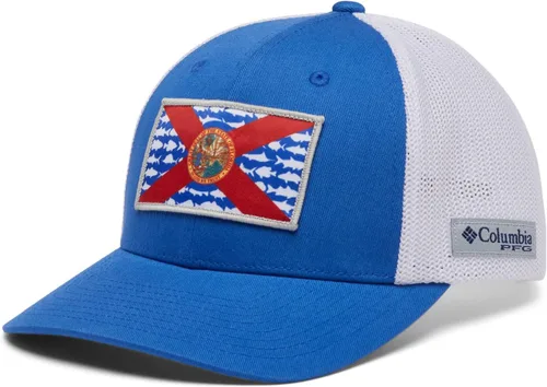 Vista 36 de Columbia Gorra unisex de malla con bandera de pez PFG para adultos, corona baja