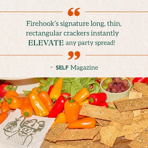 Vista 4 de Firehook Galletas de aceite de aguacate, sal marina y cebollino – horneadas artesanalmente, únicamente crujientes, hechas con ingredientes orgánicos
