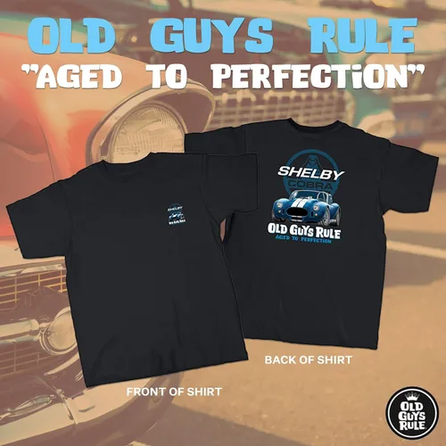 Vista 2 de OLD GUYS RULE Shelby 427 Cobra - Camiseta estampada para hombre, Día del Padre, regalo de cumpleaños, camiseta novedosa para entusiastas