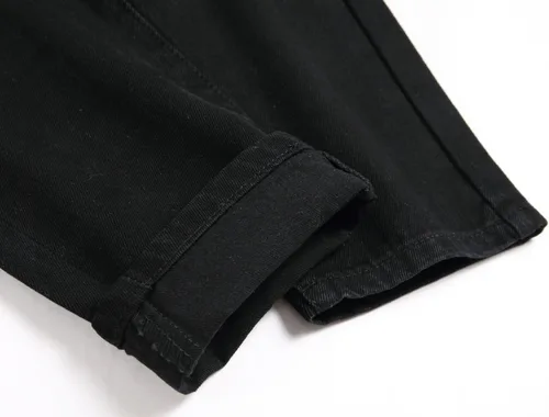 Vista 8 de OIIIO Pantalón vaquero de pierna recta rasgados para hombre