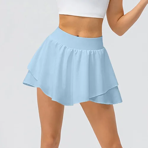 Vista 4 de High Waisted Shorts Women, Tennis Skirt Shorts with Pocket Pleated Workout Shorts Lightweight Gym Training Shorts
