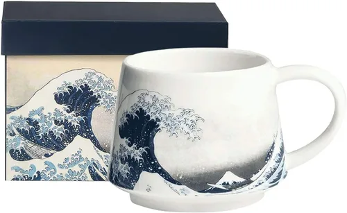 Vista 11 de Topadorn Taza de Café de Cerámica Taza de Viaje Regalo con Tapa de 17 onzas, Taza de Té Alta de Porcelana con Asa para el Hogar y la Oficina, Taza