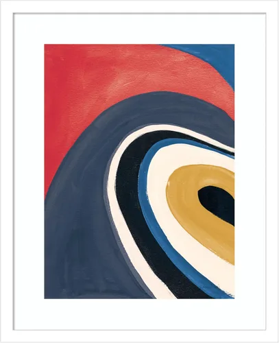Vista 8 de Amanti Art Framed Wall Art Print 21x17 In the Groove I Retro by Danhui Nai, Abstract Wall Art, Modern Contemporary Decor, Small Poster Painting