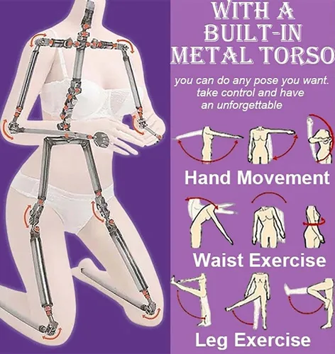 Vista 7 de Muñeca realista de tamaño completo para hombres, muñeca de tamaño real con pechos enormes y torso integrado, juguete femenino suave de cuerpo