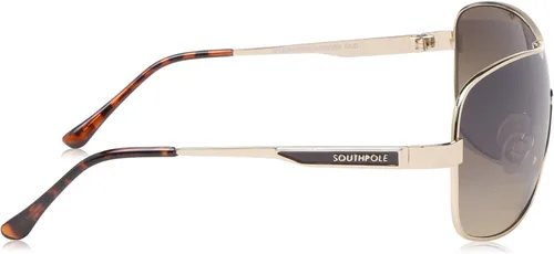 Vista 3 de Southpole 5033sp Metal Uv Protective Rectangular Shield Sunglasses Cool Gifts for Men 140 Mm