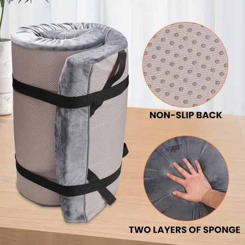 Vista 4 de Memory Foam Sleeping Pad Camping Mattress,3 Inch Thick Portable Floor Mat for Adult Waterproof Sleeping Mat Roll Up Floor Mattress Foldable