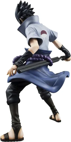 Vista 2 de Megahouse Naruto Shippuden: Figura de PVC de la serie GEM de Sasuke Uchiha