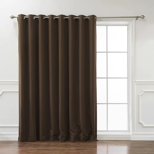 Vista 5 de Best Home Fashion Cortina térmica opaca con parte superior con ojales anchos Negro