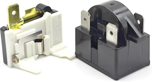 Vista 3 de Compresor de refrigerador 4.7 Ohm 3-Pin PTC Start Relay & Overload Kit Compatible con mini refrigeradores, refrigeradores de bebidas y vino/cerveza