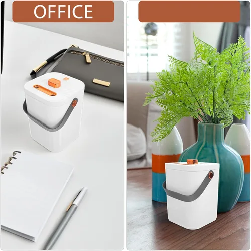 Vista 5 de Zerodeko Humidificador USB silencioso con doble rociador y luz nocturna, pequeño humectante portátil de niebla fría para dormitorio, oficina, coche