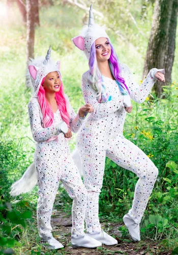 Vista 4 de Disfraz de unicornio mágico para niñas Multicolor
