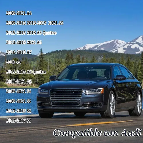 Vista 7 de Cubierta de botón de arranque para automóvil compatible con Audi, cubierta de aluminio para botón de arranque del motor con anillo de metal para Azul