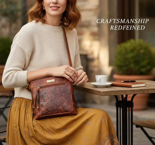 Vista 37 de VALENCHI Real Genuine Leather Women's Crossbody Purse/Bag With Adjustable Strap