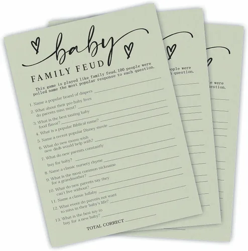 Vista 5 de NYCTUG 30 tarjetas de juego ABC para artículos de bebé, juego del alfabeto de relleno de 5 x 7 pulgadas para baby shower, revelación de género