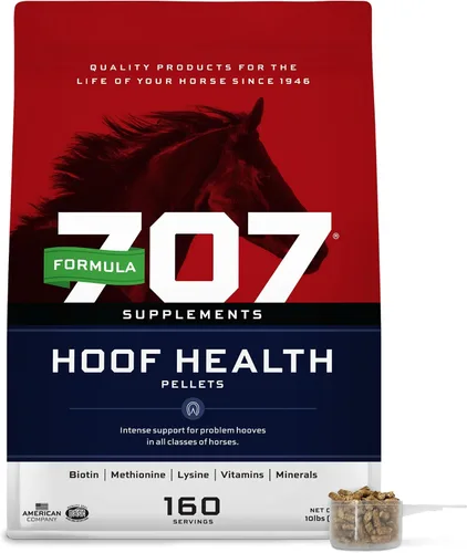 Vista 7 de Formula 707 Hoof Health Suplemento equino Bolsa de 5 libras – 80 porciones – Biotina, aminoácidos y minerales para mejorar y apoyar las pezuñas