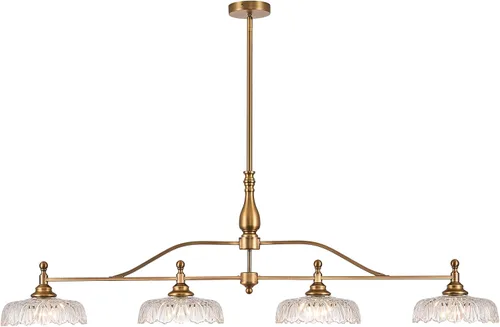 Vista 12 de HDDFL Candelabro de cristal colgante de techo 2 luces lámpara colgante para dormitorio sala de estar Mater sala pasillo