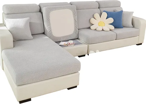 Vista 15 de MIFXIN Funda mágica para sofá, funda elástica universal para cojín seccional en forma de L, protector de muebles para diván