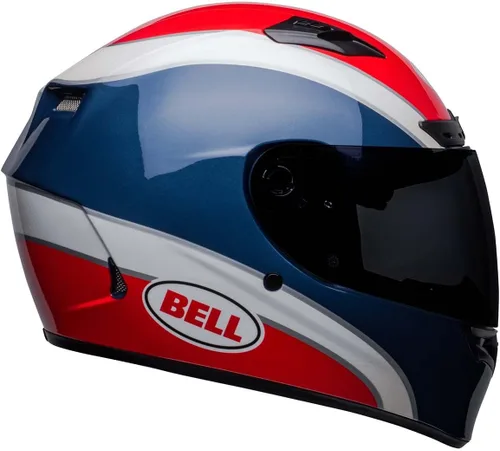 Vista 8 de Bell Moto Qualifier DLX MIPS Classic Gloss Navy/Red L