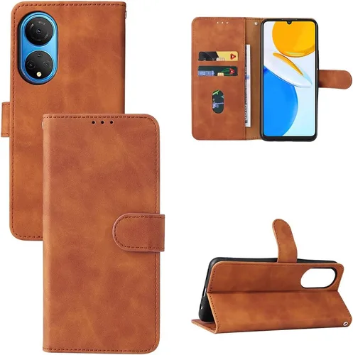 Vista 11 de Compatible con Honor X7, cubierta trasera magnética de cuero plegable con ranura para tarjeta para Honor X7