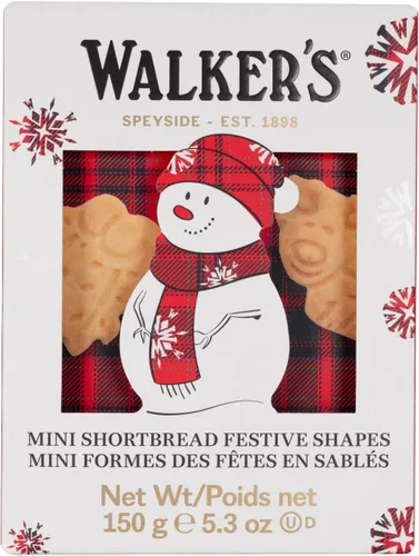 Vista 7 de Walker's Shortbread - Mini galletas navideñas en forma de árbol de Navidad, galletas de mantequilla pura, caja de 5.3 onzas Forma de árbol