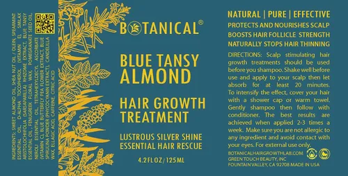 Vista 9 de Tratamiento botánico para el crecimiento del cabello aceite revitalizante para el adelgazamiento del cabello Prevención Pre-champú cuero cabelludo