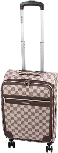 Vista 92 de Steve Madden Equipaje de diseñador, Chalet Gris Claro, Juego de maleta giratoria ligera expandible de 3 piezas - Juego de viaje