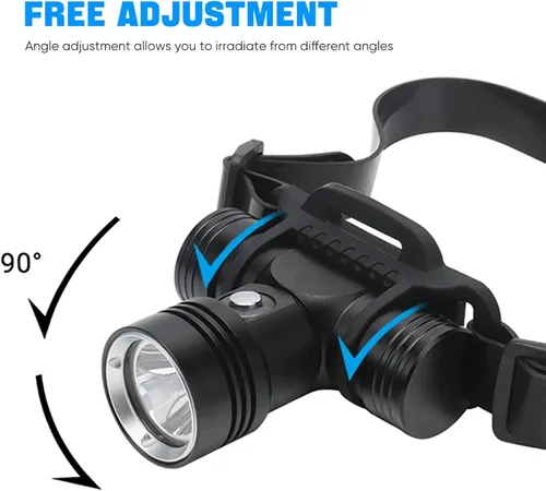 Vista 7 de XLENTGEN Luces de buceo superbrillantes, faros de buceo IPX8, impermeable, 3 modos de iluminación, luz de seguridad submarina de 2000 lúmenes