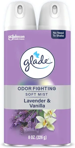 Vista 9 de Glade Ambientador en espray para habitación, aroma Olas de agua, combate el olor para ofrecer una frescura duradera, 8 onzas, 2