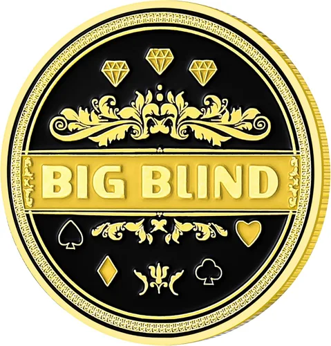 Vista 6 de LuluCircle Botón de distribuidor, ciega pequeña, ciega grande, guardia de póquer, regalos de póquer para hombres, accesorios de póquer