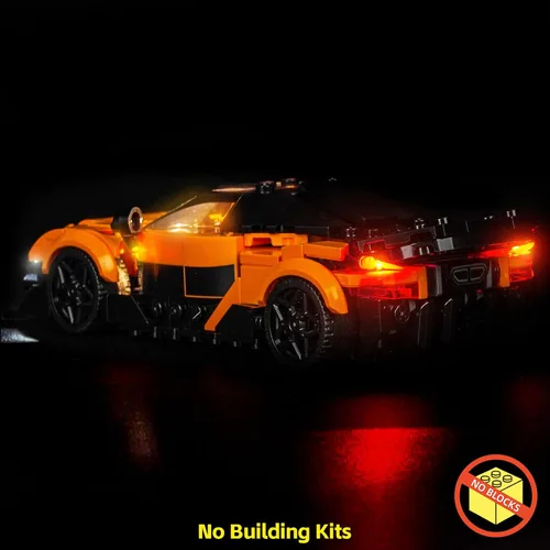 Vista 2 de BrickBling Luz LED compatible con Lego Speed Champions McLaren W1 77257 - No viene con coche (77257)