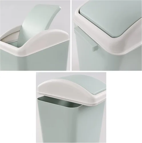 Vista 2 de Ggbin Botes de basura de la tapa del oscilación de 16 L, cubo de basura delgado plástico