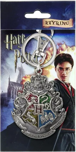 Vista 2 de Harry Potter Hogwarts School Crest - Llavero de peltre, multicolor
