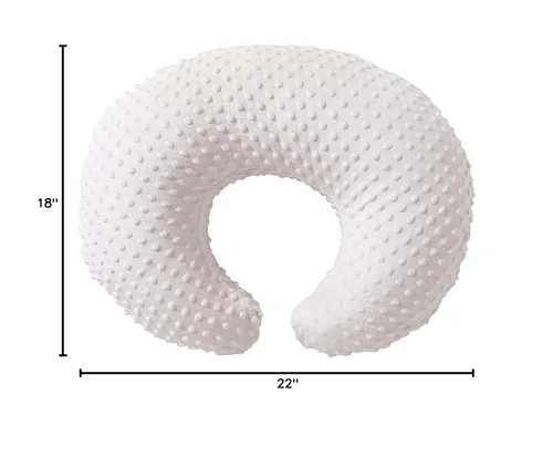 Vista 8 de Funda de almohada para lactancia materna Funda de almohada con lunares de felpa (beige)