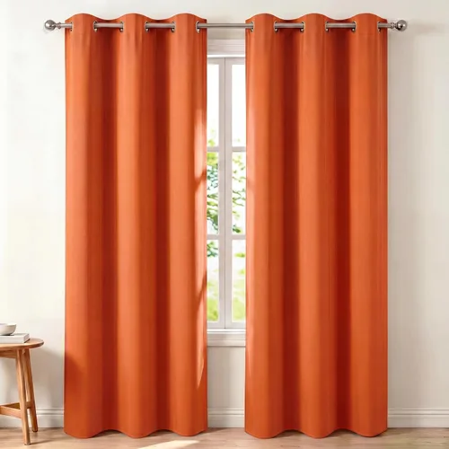 Vista 79 de Diraysid Cortinas opacas beige con ojales para dormitorio, con aislamiento térmico, cortinas de oscurecimiento de habitación, 38 x 54 pulgadas, 2