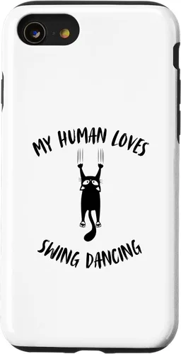 Vista 18 de My Human Loves Swing Dancing - Cat Parent Hobby Lover Case for iPhone 16
