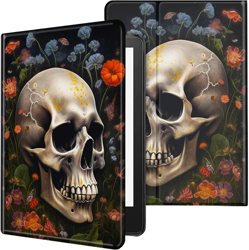 Vista 66 de Funda para tablet Kindle Fire 7 2019/2017 lanzamiento 9ª/7ª generación 7 pulgadas, ligera, protectora de piel sintética, cubierta inteligente