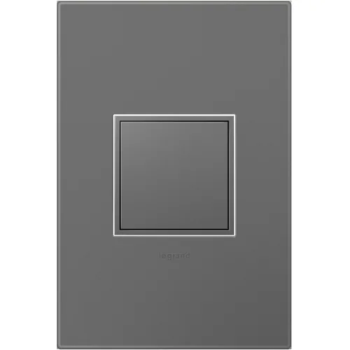 Vista 8 de Legrand adorne ARPTR151GG2WP - Toma de corriente emergente de 1 banda de 15 amperios en grafito con placa de pared a juego, ARPTR151GG2WP