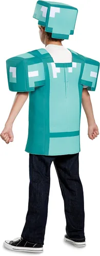Vista 5 de Armor - Disfraz clásico de Minecraft, azul, mediano (7-8)