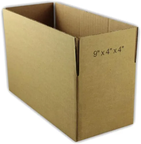 Vista 2 de EcoSwift 50 cajas de embalaje de la cartulina acanalada 9x4x4 que envían por correo los cartones móviles de la caja de envío