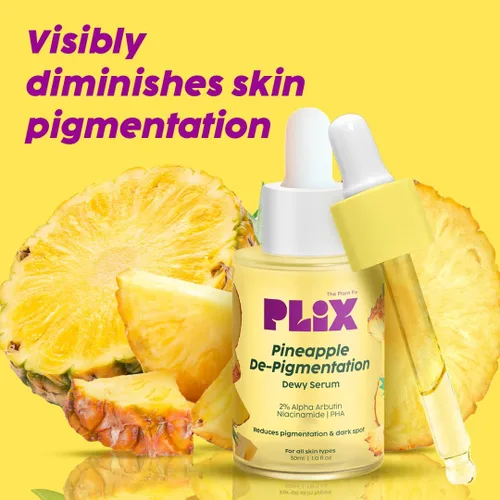 Vista 6 de Sheltr Suero facial rocío con despigmentación de piña alfa arbutina y alfa para la pigmentación y eliminación de manchas oscuras unisex con 10%
