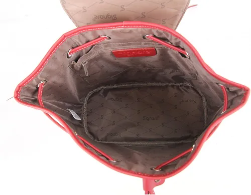 Vista 5 de Signare William Morris Strawberry Thief Tapestry Flap Buckle Pull String Mochila
