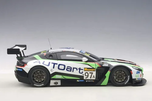 Vista 10 de Autoart Aston Martin V12 Vantage Bathurst Carrera de resistencia de 12 horas 2015 # 97 A. Macdowall/D. O'Young/S. Mucke 1/18 Model Car