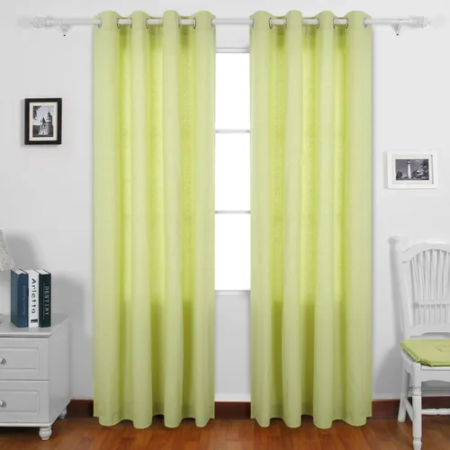 Vista 9 de Deconovo Curtains cortinas de ventana recicladas de algodón para sala de estar