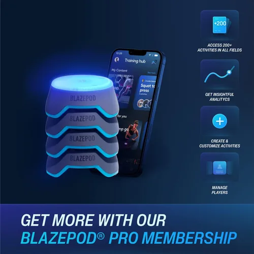 Vista 3 de BlazePod Plataforma de entrenamiento de reacción para terapia física y cognitiva para atletas, entrenadores, entrenadores, terapeutas físicos